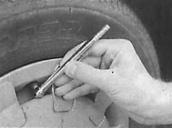  Шины и проверка давления в шинах Opel Kadett E